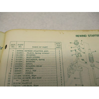 386131 1973 OMC Johnson Sea-Horse 6 HP Outboard Parts Catalog 6R73 6RL73