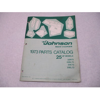 386134 1973 OMC Johnson Sea-Horse 25 HP Outboard Parts Catalog 25R73 25RL73