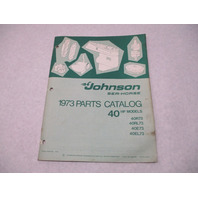 386135 1973 OMC Johnson Sea-Horse 40 HP Outboard Parts Catalog 40R73 40RL73