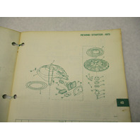 386135 1973 OMC Johnson Sea-Horse 40 HP Outboard Parts Catalog 40R73 40RL73