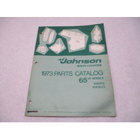 386137 1973 OMC Johnson Sea-Horse 65 HP Outboard Parts Catalog 65ES73 65ESL73
