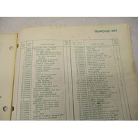 386139 1973 OMC Johnson Sea-Horse 115 HP Outboard Parts Catalog 115ESL73