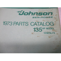 386140 1973 OMC Johnson Sea-Horse 135 HP Outboard Parts Catalog 135ESL73