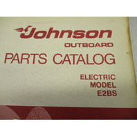 386548 Johnson Outboard 1974 Electric Model Parts Catalog E2BS Final Edition