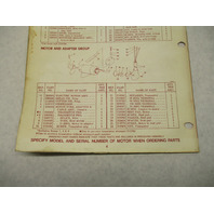 386548 Johnson Outboard 1974 Electric Model Parts Catalog E2BS Final Edition
