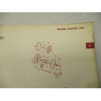 386550 1974 OMC Johnson 4 HP Outboard Parts Catalog 4W74 4R74 Final Edition