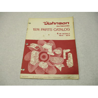 386550 1974 OMC Johnson 4 HP Outboard Parts Catalog 4W74 4R74 Final Edition