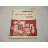 386551 1974 OMC Johnson 6 HP Outboard Parts Catalog 6R74 6RL74 Final Edition