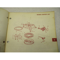 386554 1974 OMC Johnson 25 HP Outboard Parts Catalog 25R74 25RL74 25E74 Final