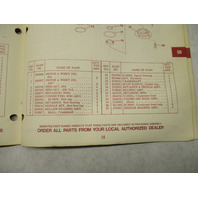 386557 1974 OMC Johnson 50 HP Outboard Parts Catalog 50ES74 50ESL74 Final Edition