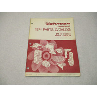 386557 1974 OMC Johnson 50 HP Outboard Parts Catalog 50ES74 50ESL74 Final Edition