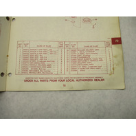 386558 1974 OMC Johnson 70 HP Outboard Parts Catalog 70ES74 70ESL74 Final Edition