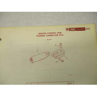 172805 OMC Evinrude Johnson Marine Motor Accessories Parts Catalog 1974 Final Ed