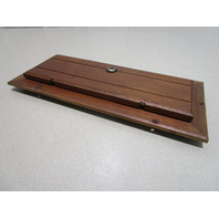 Vintage Boat Marine Teak Glove Box Storage Compartment Cover 15 1/4" x 6 5/8"