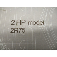 387011 1975 OMC Johnson 2HP Outboard Parts Catalog 2R75 Final Edition