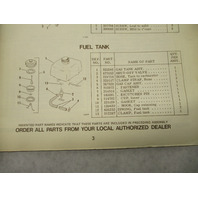387011 1975 OMC Johnson 2HP Outboard Parts Catalog 2R75 Final Edition