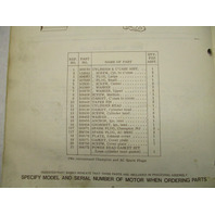 387012 1975 OMC Johnson 4 HP Outboard Parts Catalog 4W75 4R75 Final Edition