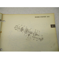 387012 1975 OMC Johnson 4 HP Outboard Parts Catalog 4W75 4R75 Final Edition