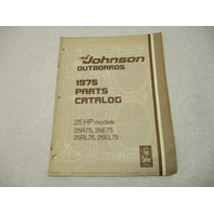 387016 1975 OMC Johnson 25 HP Outboard Parts Catalog 25R75 25RL75 Final Edition