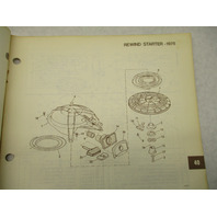 387017 1975 OMC Johnson 40 HP Outboard Parts Catalog 40R75 40RL75 Final Edition