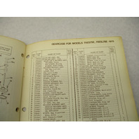 387019 1975 OMC Johnson 70 HP Outboard Parts Catalog 70ES75 70ESL75 Final Edition