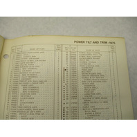 387022 1975 OMC Johnson 135 HP Outboard Parts Catalog 135ESL75 135ETL75 Final
