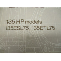 387022 1975 OMC Johnson 135 HP Outboard Parts Catalog 135ESL75 135ETL75 Final