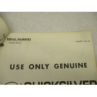 90-88912 1979 Mercury Merc 3.6 HP Model Outboard Parts Manual Catalog