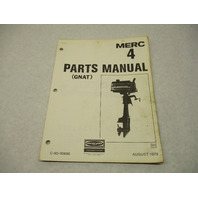 90-90686 1979 Mercury Merc 4 HP Gnat Model Outboard Parts Manual Catalog