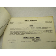 90-74059 1977 Mercury Merc 40, 4 HP Model Outboard Parts Manual Catalog