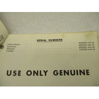 90-90694 1979 Mercury Merc 4.5 HP Model Outboard Parts Manual Catalog