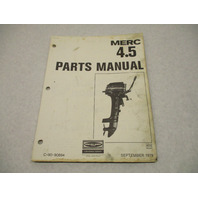 90-90694 1979 Mercury Merc 4.5 HP Model Outboard Parts Manual Catalog