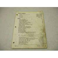 90-31248 1964 Mercury Merc 60, 6 HP Model Outboard Parts Manual Catalog