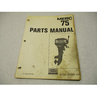 90-67175 1976 Mercury Merc 75, 7.5 HP Model Outboard Parts Manual Catalog