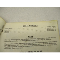 90-86175 1979 Mercury Merc 7.5 HP Model Outboard Parts Manual Catalog