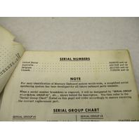 90-86199 1979 Mercury Merc 9.8 HP Model Outboard Parts Manual Catalog