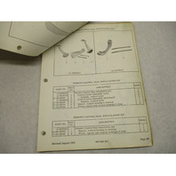 Vintage 1979 Mercury Model Outboard Remote Controls Parts Manual Catalog