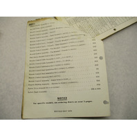 Vintage 1979 Mercury Model Outboard Remote Controls Parts Manual Catalog