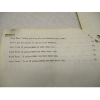 Vintage 1974 Mercury Outboard Fuel Tanks Parts Manual Catalog Section D