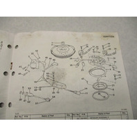 398849 OMC Evinrude Johnson 1987 Outboard Parts Catalog APBA Class A Racing Motor