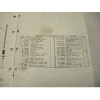398849 OMC Evinrude Johnson 1987 Outboard Parts Catalog APBA Class A Racing Motor