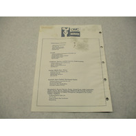 398620 OMC Evinrude Johnson 1987 Outboard 20-25 HP Parts Catalog