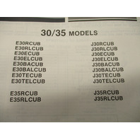 398622 OMC Evinrude Johnson 1987 Outboard 30 & 35 HP Model Parts Catalog