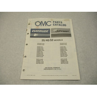 398623 OMC Evinrude Johnson 1987 Outboard 35 40 50 HP Model Parts Catalog