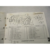 398624 OMC Evinrude Johnson 1987 Outboard 40 Commercial Model Parts Catalog