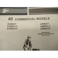 398624 OMC Evinrude Johnson 1987 Outboard 40 Commercial Model Parts Catalog