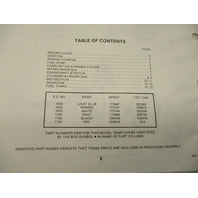 398624 OMC Evinrude Johnson 1987 Outboard 40 Commercial Model Parts Catalog
