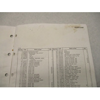 398854 OMC Evinrude Johnson 1987 Outboard Parts Catalog ERT- JRT-11C APBA 45
