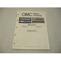 398852 OMC Evinrude Johnson 1987 Outboard 48 HP Model Parts Catalog
