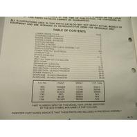 398626 OMC Evinrude Johnson 1987 Outboard 60 & 75 HP Model Parts Catalog